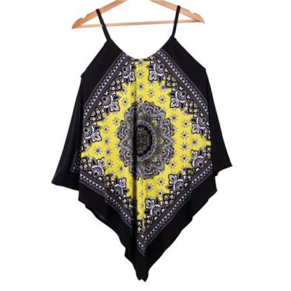 Handkerchief Halter Blouse - sz L
